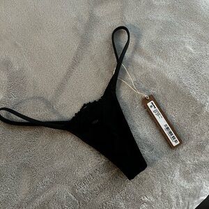 SKIMS Black Lace Panty